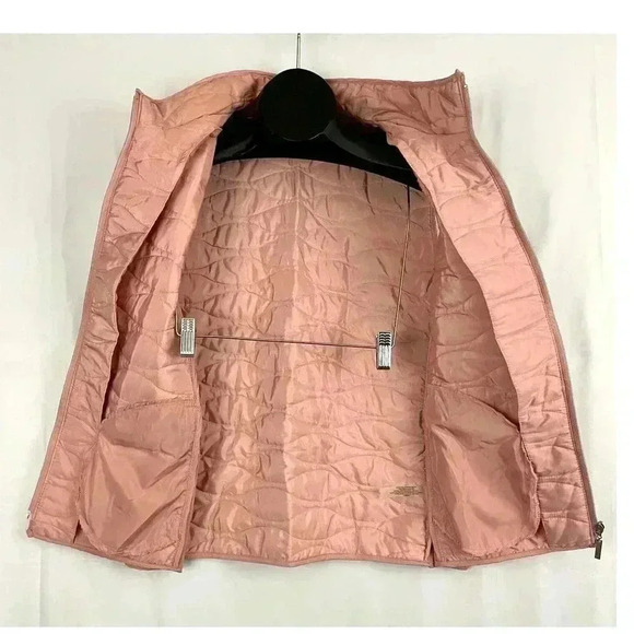 Pink Quilted Puffer Vest Onque Casual XL Womens Zipped Pockets - Picture 4 of 10